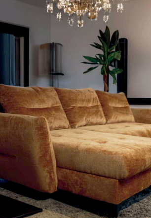 Fortna Brown Corner sofa Bed