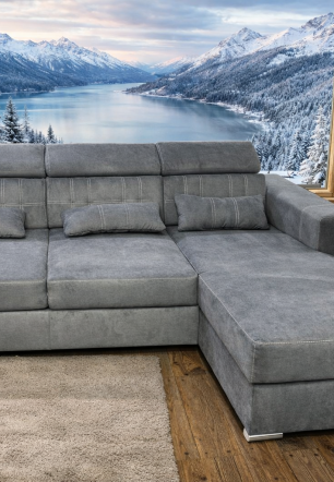 Luxury Universal Grey Sofa Storage Bed