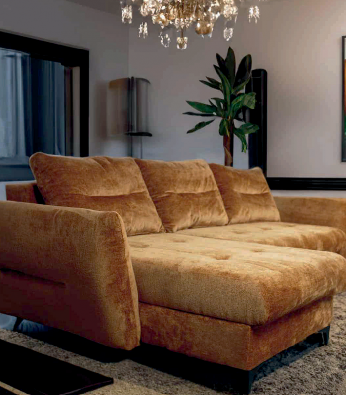 Fortna Brown Corner sofa Bed