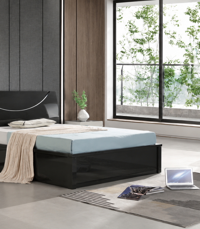 Half Moon LED Storage Bed