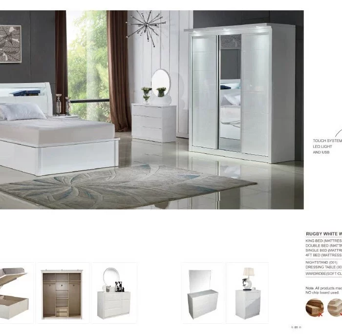 RUGBY LED STORAGE BEDS