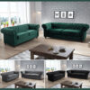 CHESTERFIELD 3+2 SEATER SOFA