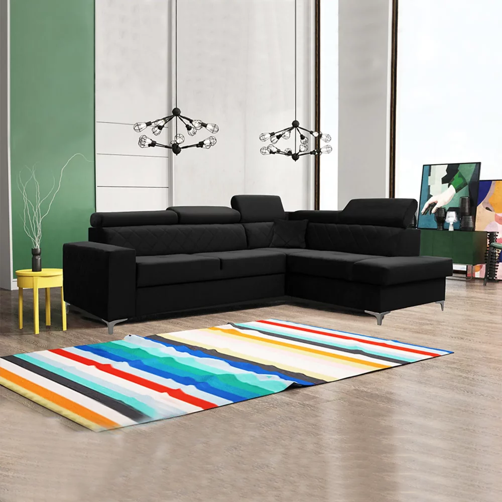 GLOSS CORNER SOFA BED - UK Beds
